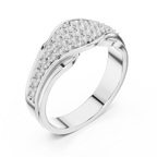 Celestine Wave Pavé Lab Grown Diamond Ring