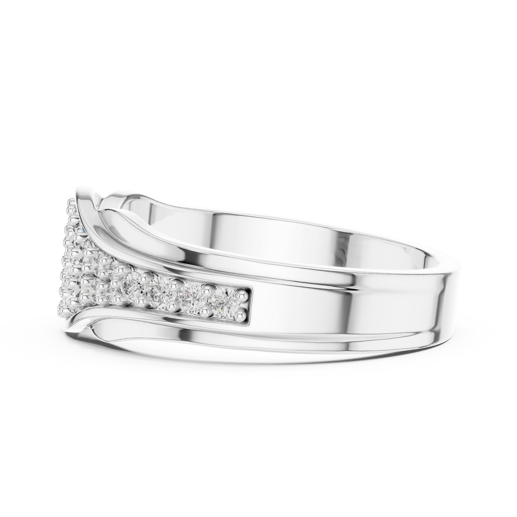 Celestine Wave Pavé Lab Grown Diamond Ring