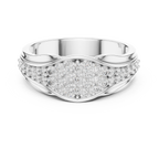 Celestine Wave Pavé Lab Grown Diamond Ring