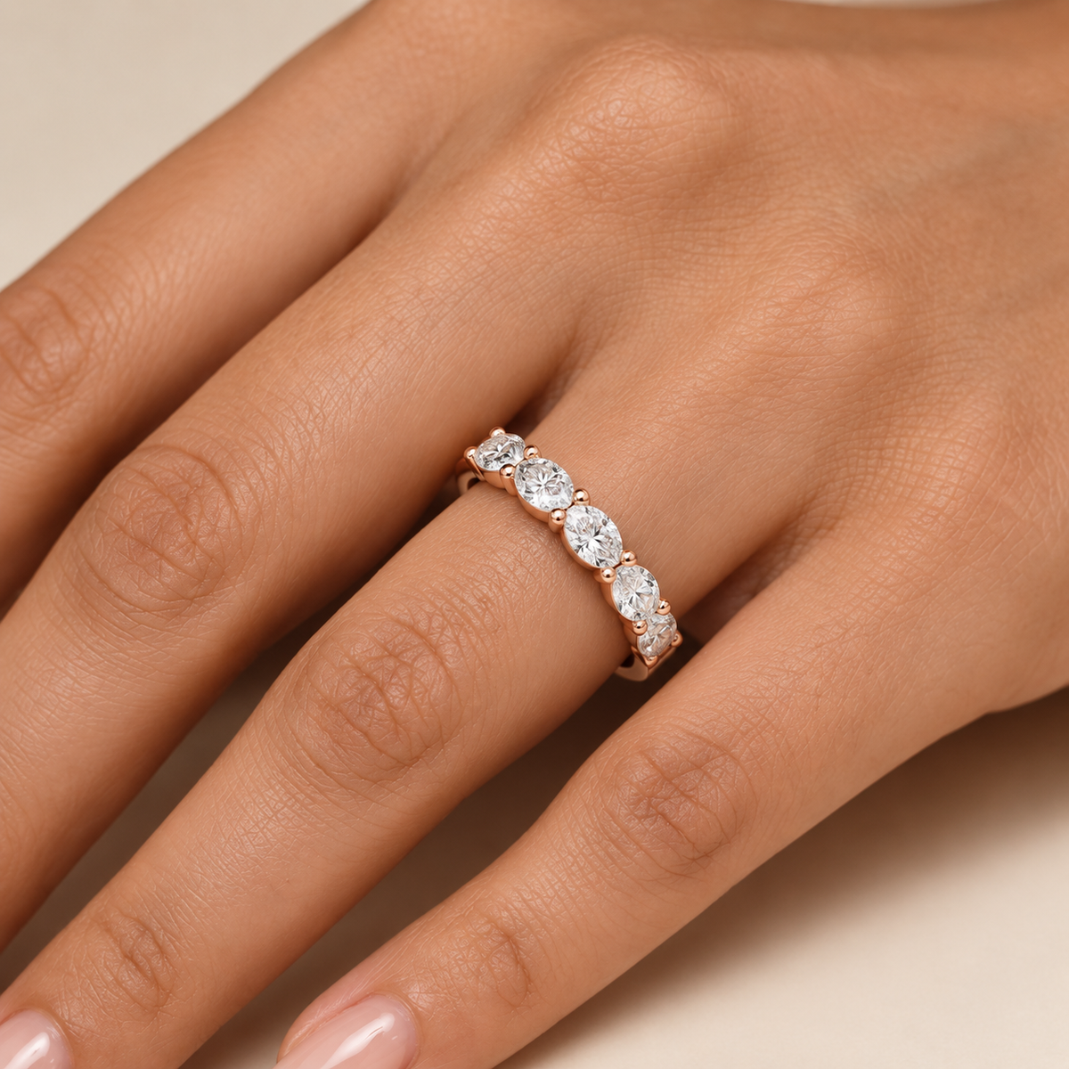 Thalia Oval Cut Lab Grown Diamond Solitaire Ring.