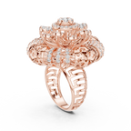 Floravelle Radiant Floral Lab Grown Diamond Statement Ring.
