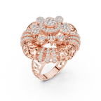 Floravelle Radiant Floral Lab Grown Diamond Statement Ring.