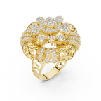 Floravelle Radiant Floral Lab Grown Diamond Statement Ring.