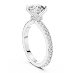 Ardelisse Round-Cut Pavé Lab Grown Diamond Engagement Ring.