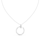 Aurelia Open Circle Lab Grown Diamond Pendant Necklace.