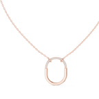 Elara U-Shaped Open Pendant Lab Grown Diamond Necklace