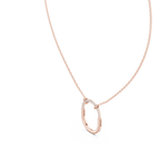Elara U-Shaped Open Pendant Lab Grown Diamond Necklace