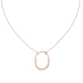 Elara U-Shaped Open Pendant Lab Grown Diamond Necklace