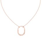 Elara U-Shaped Open Pendant Lab Grown Diamond Necklace