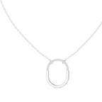 Elara U-Shaped Open Pendant Lab Grown Diamond Necklace