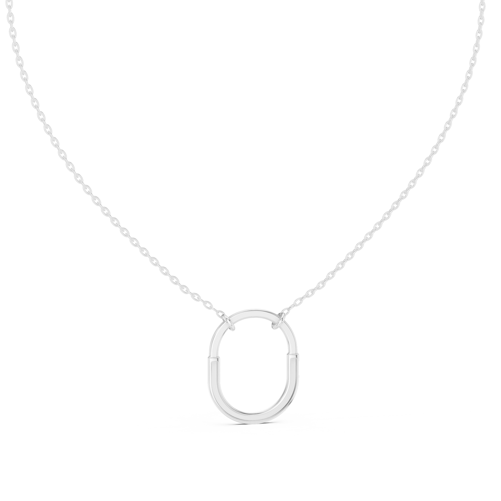 Elara U-Shaped Open Pendant Lab Grown Diamond Necklace