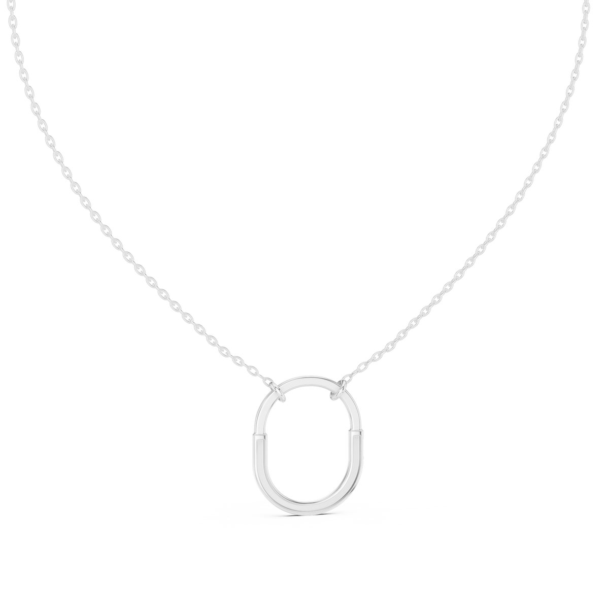 Elara U-Shaped Open Pendant Lab Grown Diamond Necklace