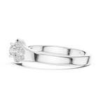 Loopelle Teardrop Loop Pavé Lab Grown Diamond Solitaire Ring