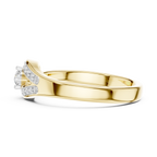 Loopelle Teardrop Loop Pavé Lab Grown Diamond Solitaire Ring