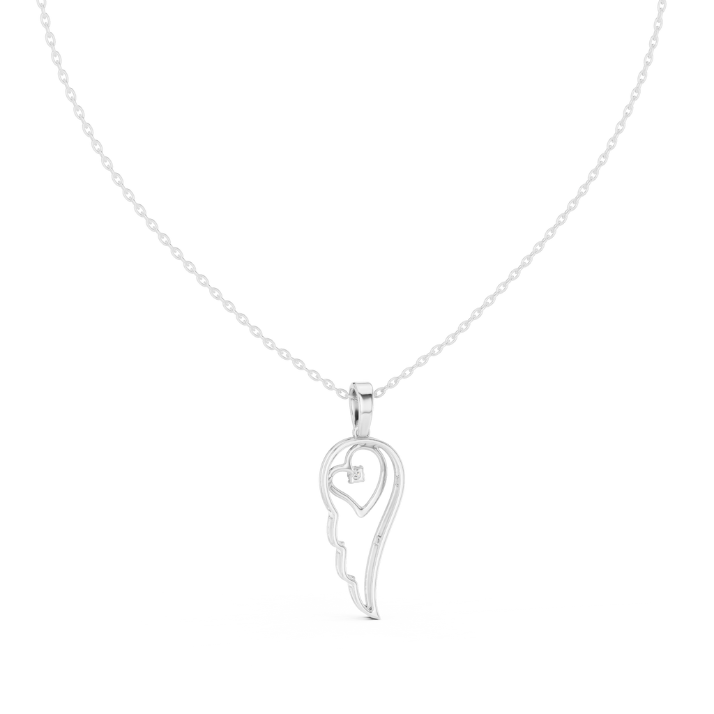 Seraphine Keyhole Heart Lab Grown Diamond Pendant Necklace