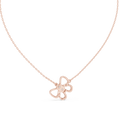 Elowyn Floral Loop Lab Grown Diamond Pendant Necklace