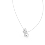 Elowyn Floral Loop Lab Grown Diamond Pendant Necklace