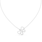 Elowyn Floral Loop Lab Grown Diamond Pendant Necklace