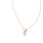 Rosalie Compass Heart Lab Grown Diamond Pendant Necklace