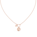 Rosalie Compass Heart Lab Grown Diamond Pendant Necklace