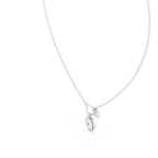 Rosalie Compass Heart Lab Grown Diamond Pendant Necklace