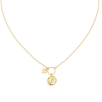 Rosalie Compass Heart Lab Grown Diamond Pendant Necklace