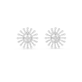 Dandelle Radiating Ball Tip Wire Flower Clover Cluster Lab Grown Diamond Earrings