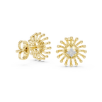Dandelle Radiating Ball Tip Wire Flower Clover Cluster Lab Grown Diamond Earrings