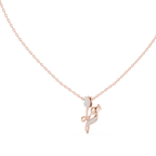 Elowyn Leaf Vine Lab Grown Diamond Pendant Necklace