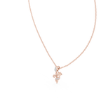 Elowyn Leaf Vine Lab Grown Diamond Pendant Necklace