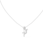 Elowyn Leaf Vine Lab Grown Diamond Pendant Necklace