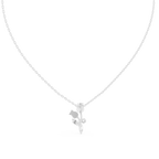 Elowyn Leaf Vine Lab Grown Diamond Pendant Necklace