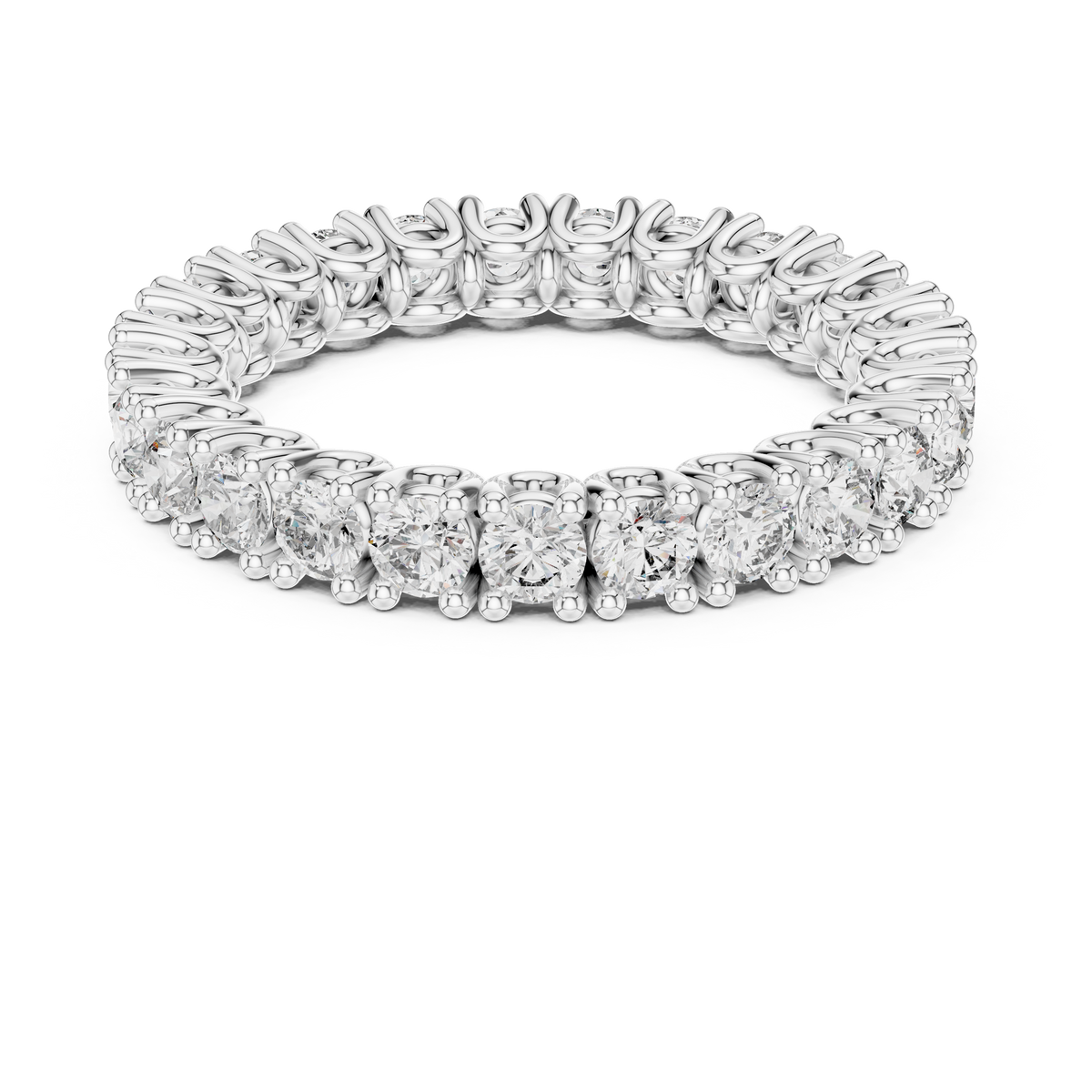 Orbelle Full Eternity Prong Set Lab Grown Diamond Ring