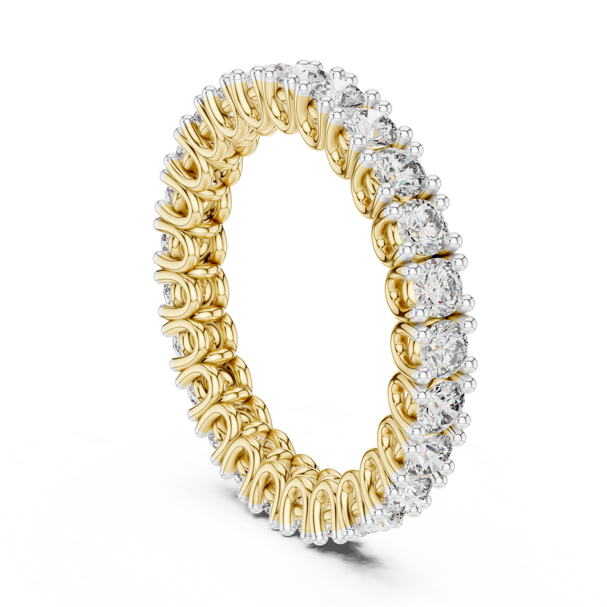 Orbelle Full Eternity Prong Set Lab Grown Diamond Ring