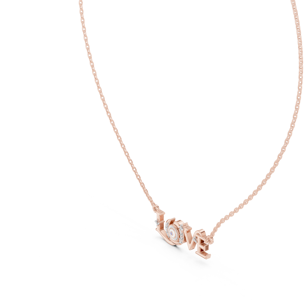 Amora LOVE Statement Lab Grown Diamond Pendant Necklace