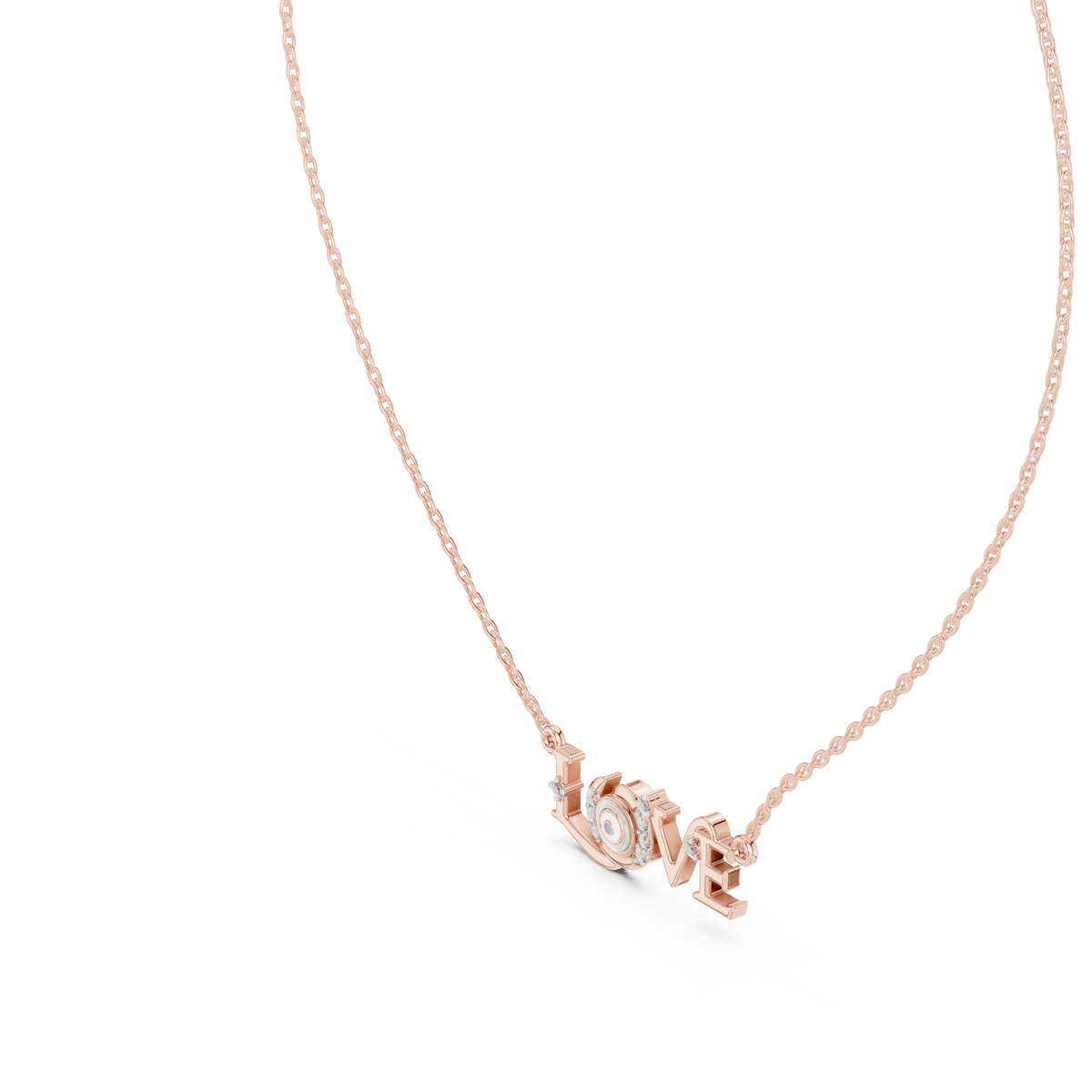 Amora LOVE Statement Lab Grown Diamond Pendant Necklace