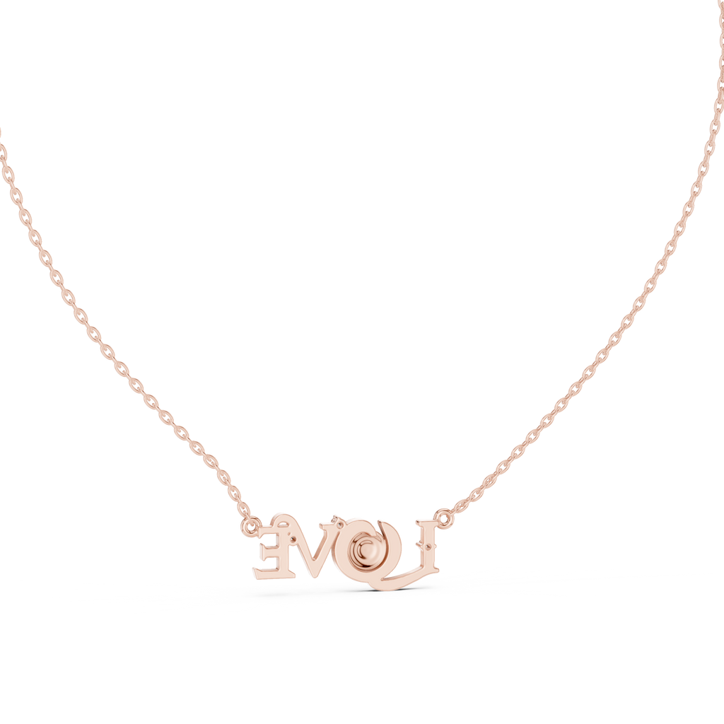 Amora LOVE Statement Lab Grown Diamond Pendant Necklace