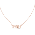 Amora LOVE Statement Lab Grown Diamond Pendant Necklace