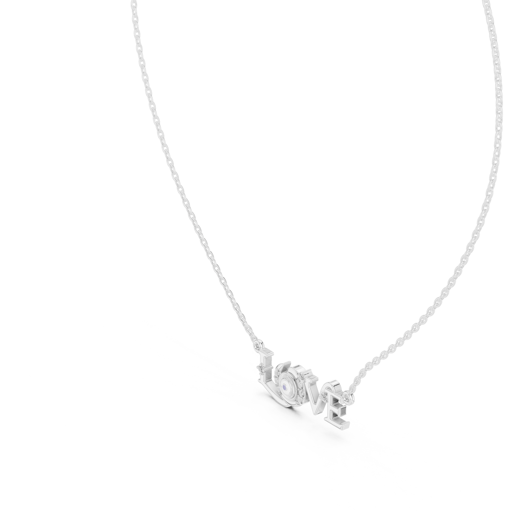 Amora LOVE Statement Lab Grown Diamond Pendant Necklace