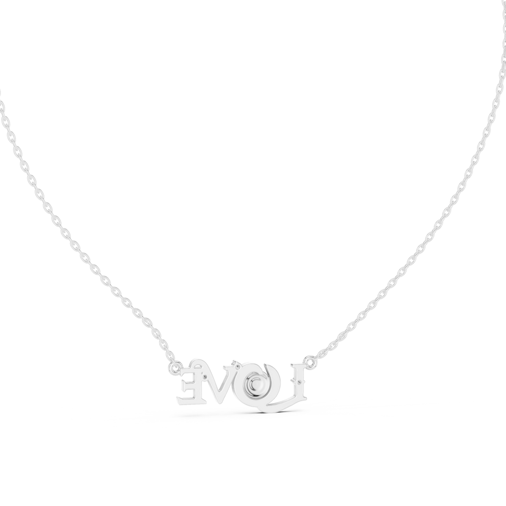 Amora LOVE Statement Lab Grown Diamond Pendant Necklace