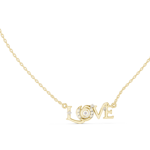 Amora LOVE Statement Lab Grown Diamond Pendant Necklace