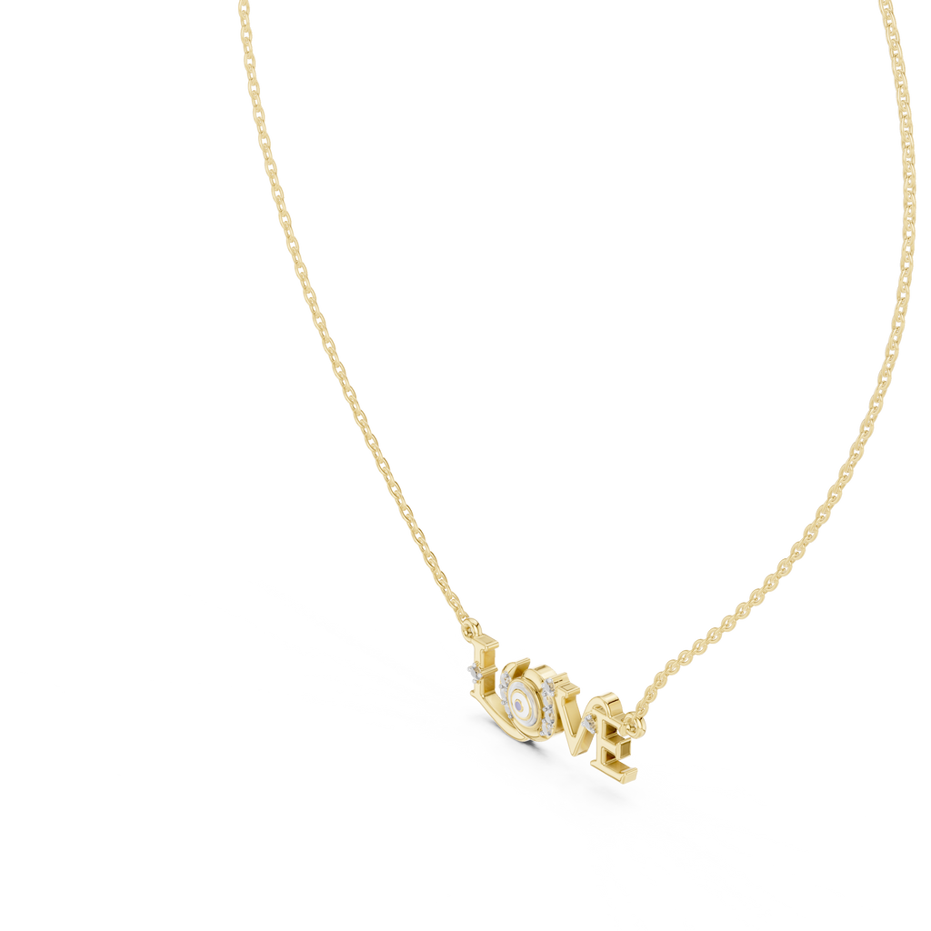 Amora LOVE Statement Lab Grown Diamond Pendant Necklace