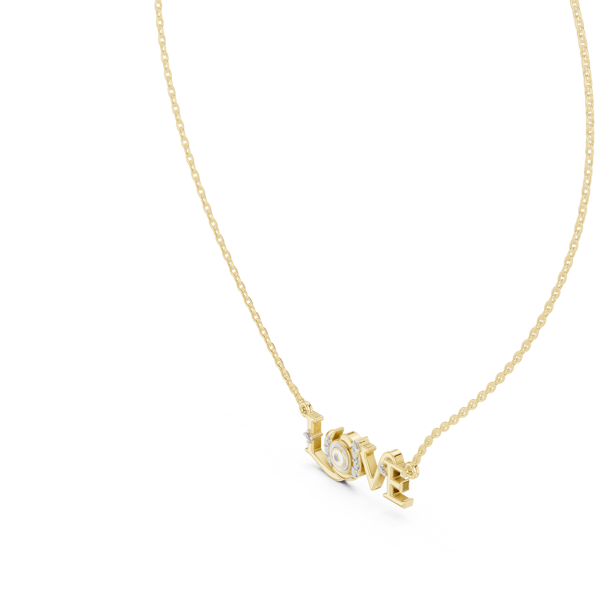 Amora LOVE Statement Lab Grown Diamond Pendant Necklace