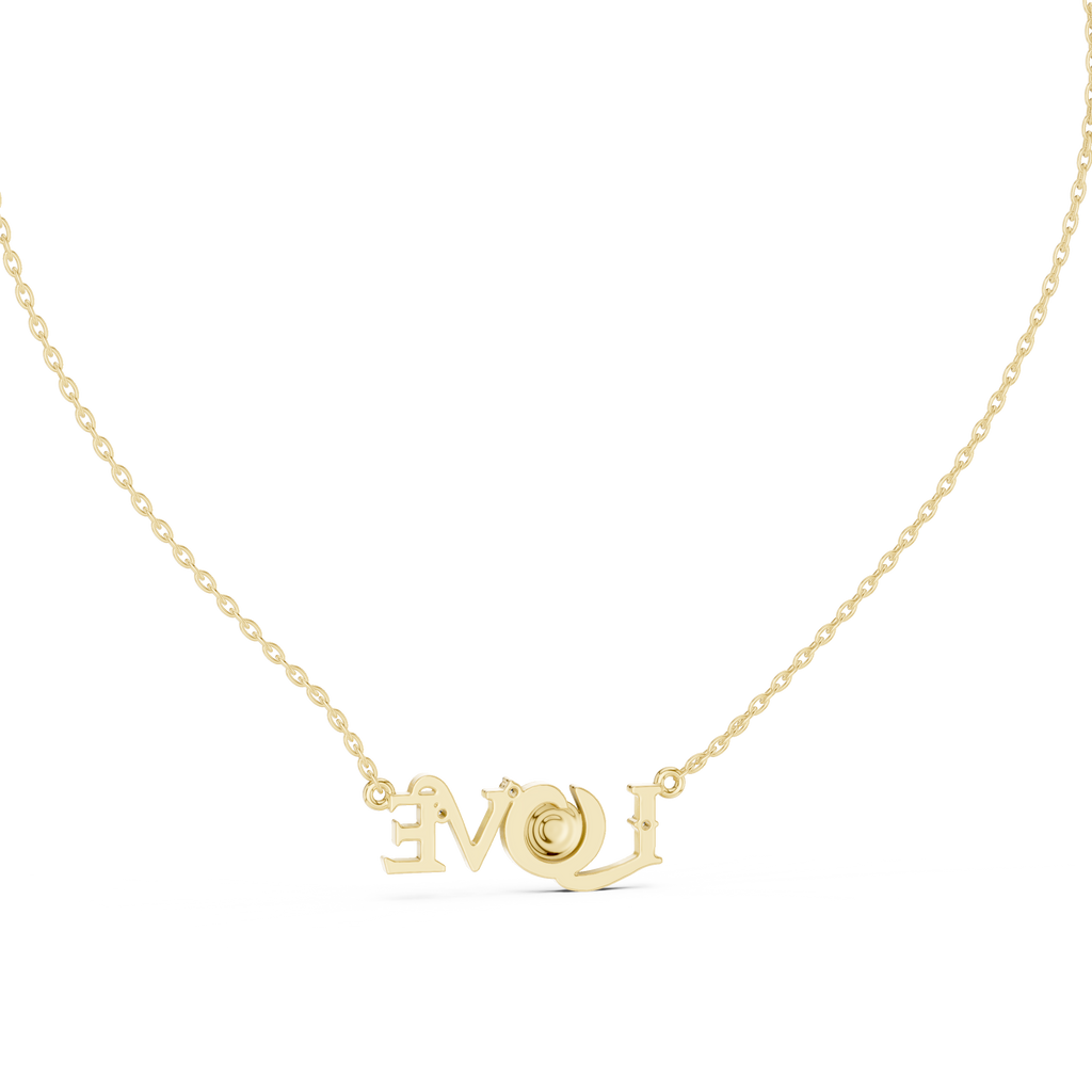 Amora LOVE Statement Lab Grown Diamond Pendant Necklace
