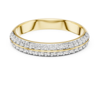 Parallene Double Row Pavé Half Eternity Lab Grown Diamond Band