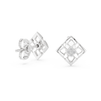 Rhombelle Open Lattice Diamond Shape Four Stone Cluster Lab Grown Diamond Earrings