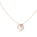 Seraphine Swirl Halo Lab Grown Diamond Pendant Necklace
