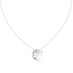 Seraphine Swirl Halo Lab Grown Diamond Pendant Necklace