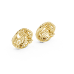 Coralle Lace Texture Curved Pavé Lab Grown Diamond Earrings