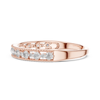 Milagrelle Milgrain Graduated Lab Grown Diamond Band Ring